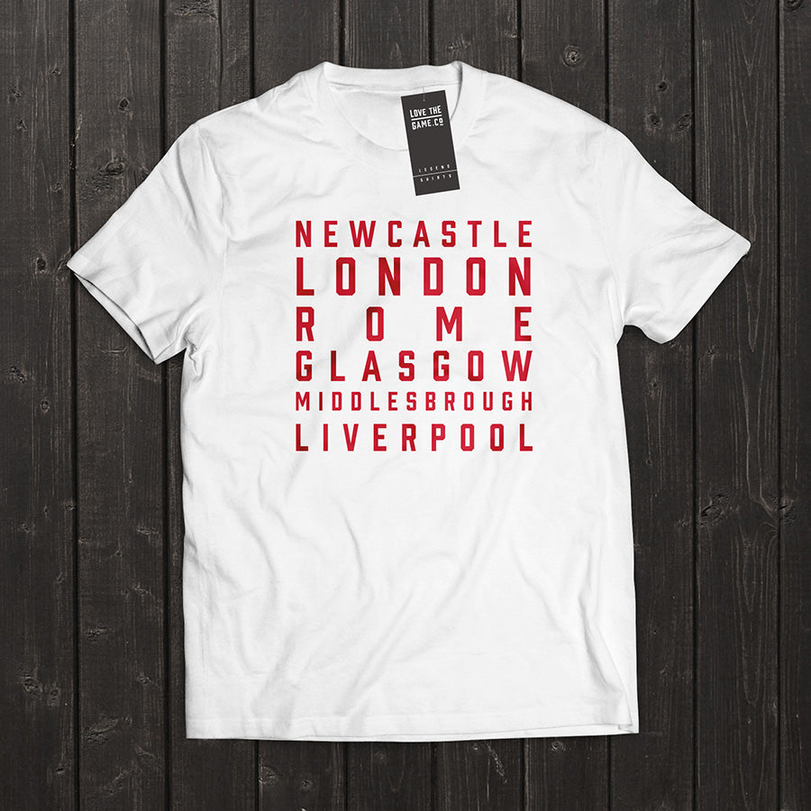 Love The Game : Paul Gascoigne Tshirt. Shipping in 48 hrs worldwide.
